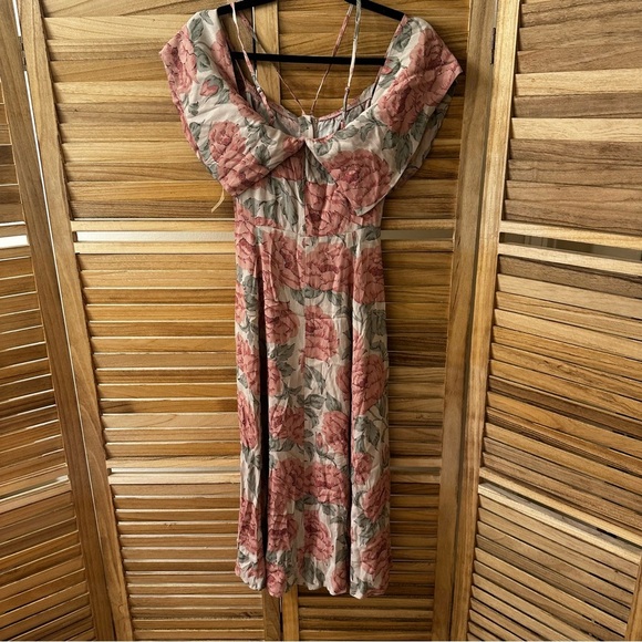 REFORMATION mina dress in diana print size 2 - Picture 3 of 6
